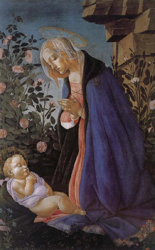 Sandro Botticelli Our Lady of the Son and the sleeping oil painting image